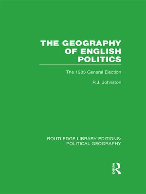 cover image of The Geography of English Politics